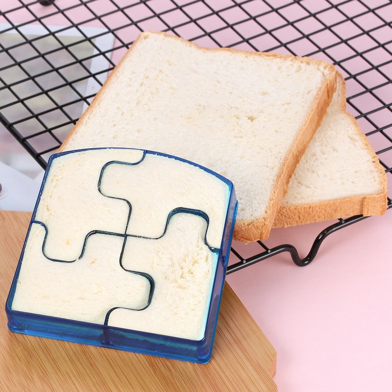 Diy Sandwich Cutter Mould Children Funny Cartoon Lunch Breakfast  Food Cutting Die Bread Mold Baking Tool Kitchen Accessories