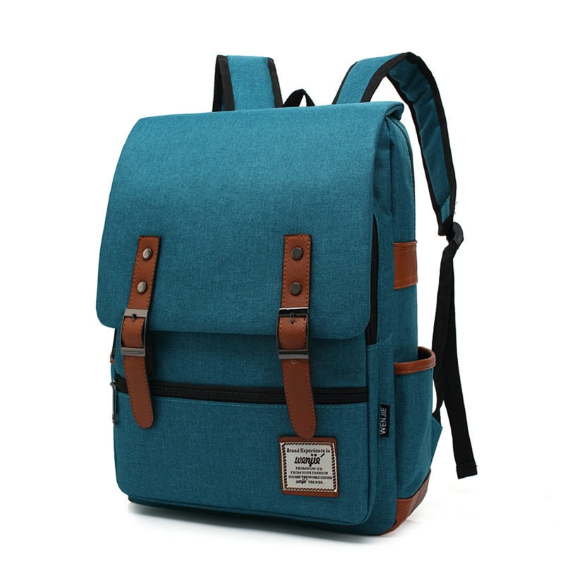 Vintage 16 inch Laptop Backpack Women Canvas Bags Men canvas Travel Leisure Backpacks Retro Casual Bag School Bags For Teenagers
