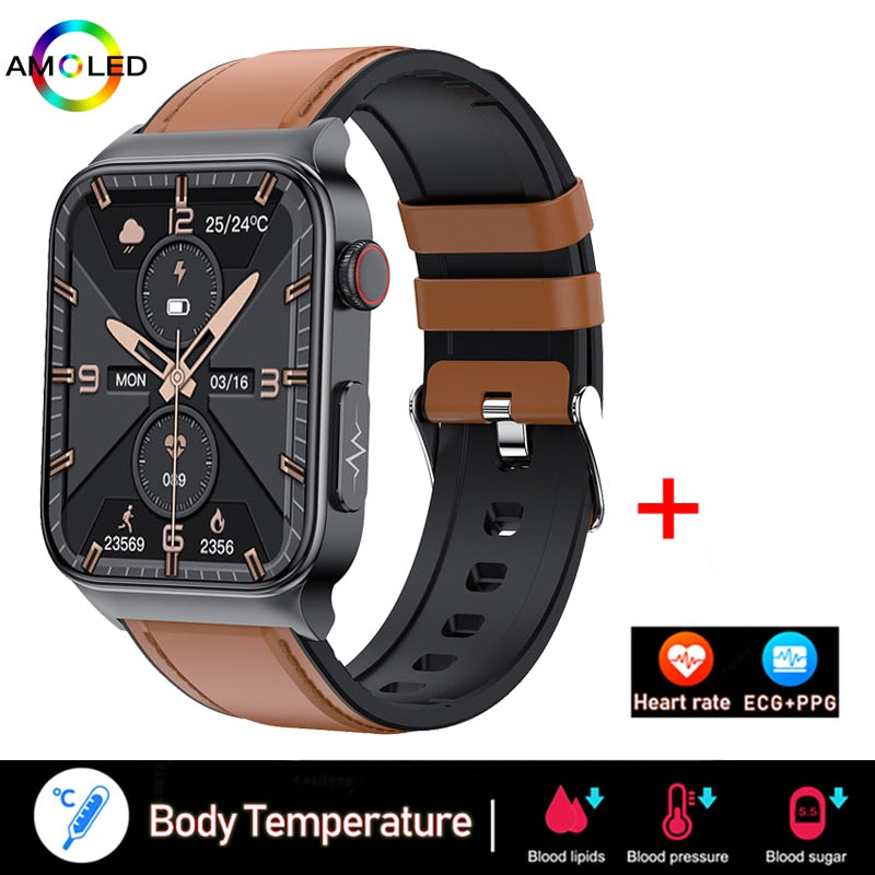 New ECG+PPG Smart Watch Men Laser Treatment Of Hypertension Hyperglycemia Hyperlipidemia Heart Rate Healthy Sport Men Smartwatch