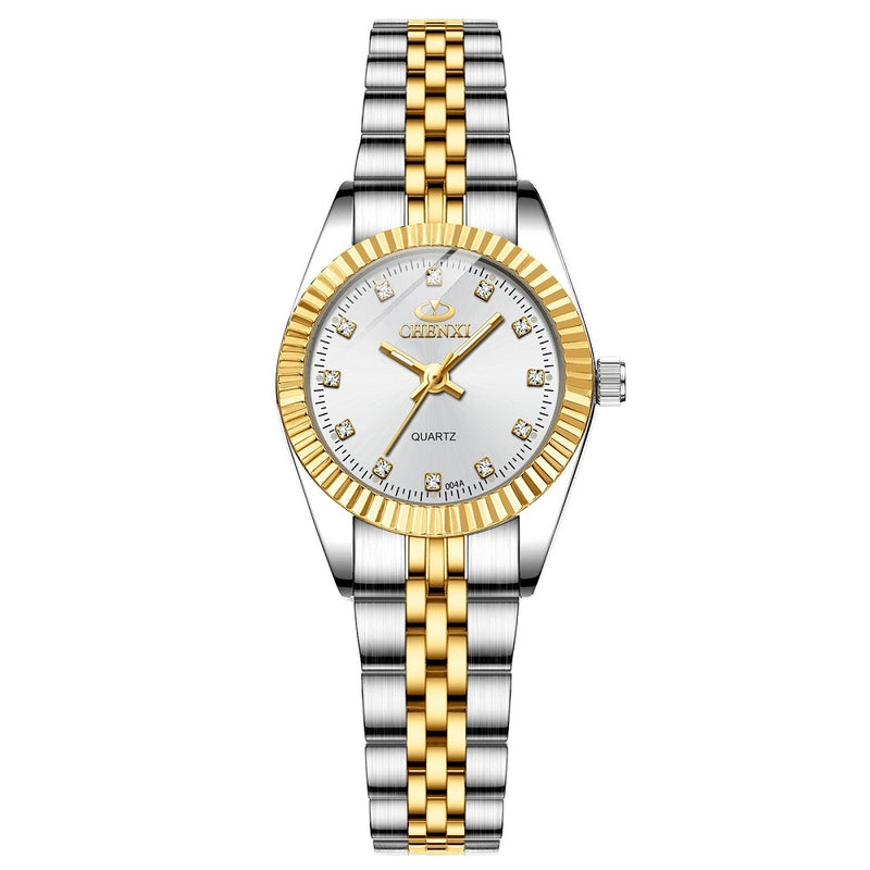 CHENXI Women Quartz Watch Golden &amp; Silver Classic Female Elegant Clock Watches Luxury Gift Ladies Waterproof Wristwatch