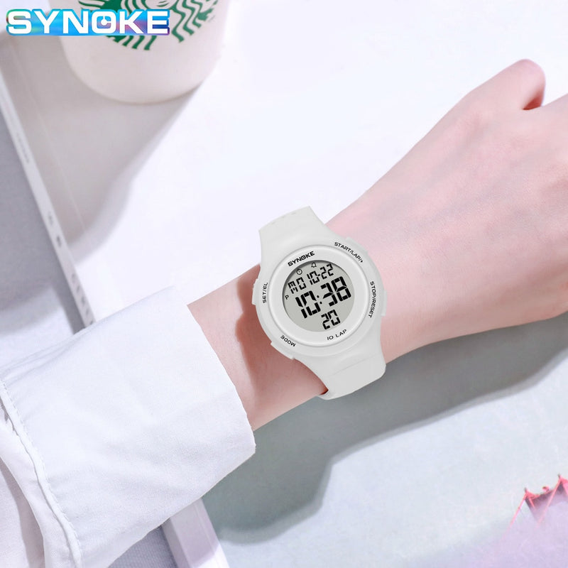 Women Digital Watches Ultra-Thin 50m Waterproof Sport Watch For Women Led Electronic Female Clock Woman&