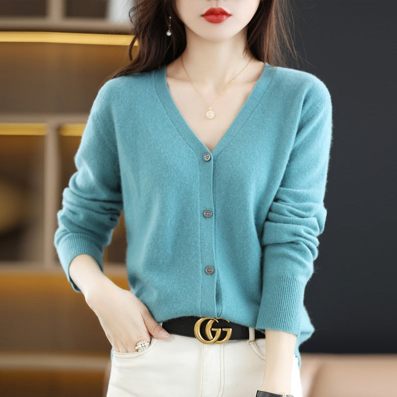 Knitted Cardigan Women&