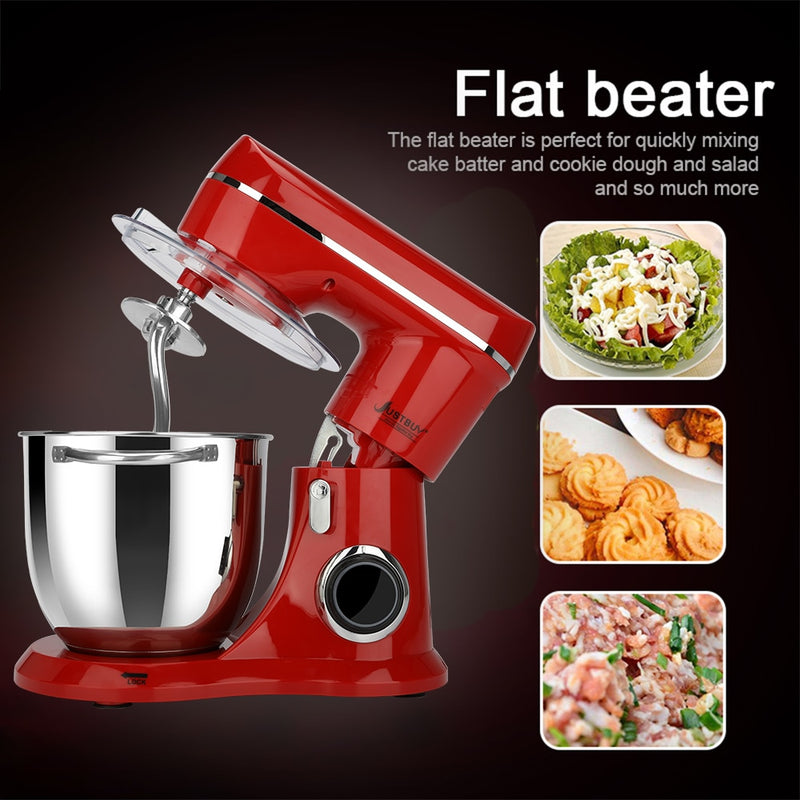 Big Discount Food Processor 5L 1500W Kitchen Stand Mixer Blender Cream Egg Whisk Cake Dough Kneader Bread Maker