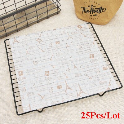 Parchment Paper Grease Resistant Basket Liner Oilpaper, Bread Sandwich Burger Fries Wrappers - White / Brown, Baking Tools