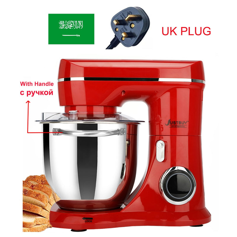 Big Discount Food Processor 5L 1500W Kitchen Stand Mixer Blender Cream Egg Whisk Cake Dough Kneader Bread Maker