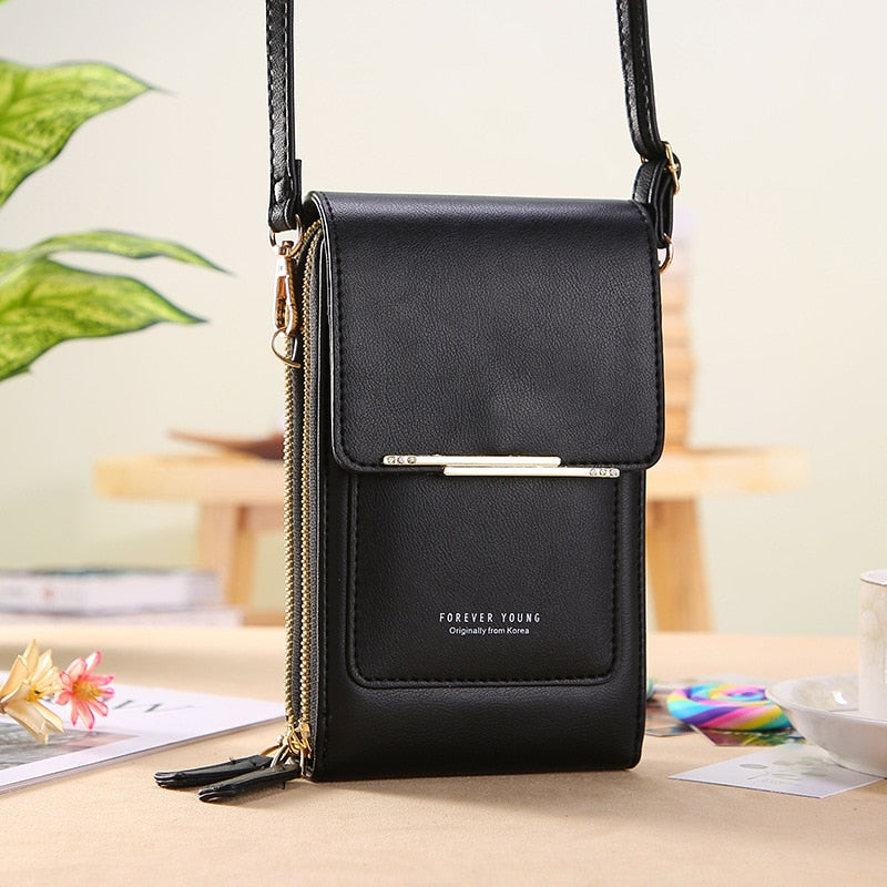 Brand Mini Crossbody Shoulder Bag Women High Quality Cell Phone Pocket Ladies Purse Clutch Fashion Leather Hasp Handbags Female