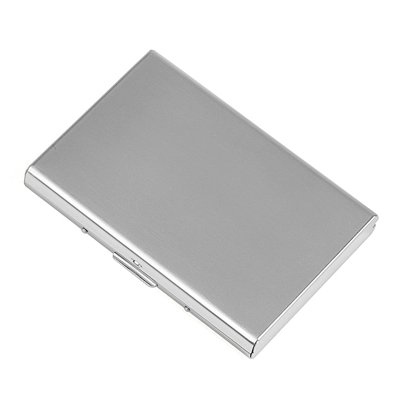 1pc Card Holder Men RFID Blocking Aluminum Metal Slim Wallet Money Bag Anti-scan Credit Card Holder Thin Case Small Male Purses