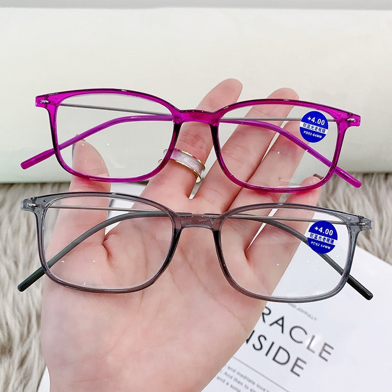 2022 Anti-Blue Light Reading Glasses Full Frame Glasses for men and women radiation protection Square Optical Computer Glasses