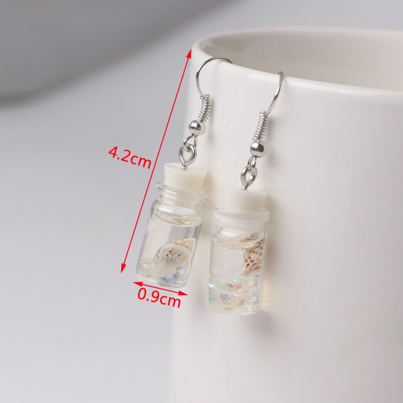 New Korean Fashion Dangle Earrings for Women White Flower Drop Earrings pendientes New Year Gift Fashion Ear Jewelry aretes