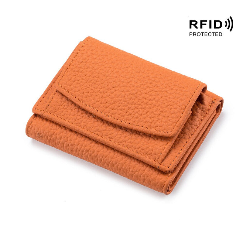 New Women Genuine Leather Purses Female Cowhide Wallets Lady Small Coin Pocket Rfid Card Holder Mini Money Bag Portable Clutch