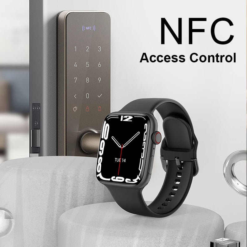 2022 Smart Watch Series 8 NFC Wireless charging Bluetooth Calls Smartwatch Men Women Sport Fitness Bracelet for Apple Watch IWO