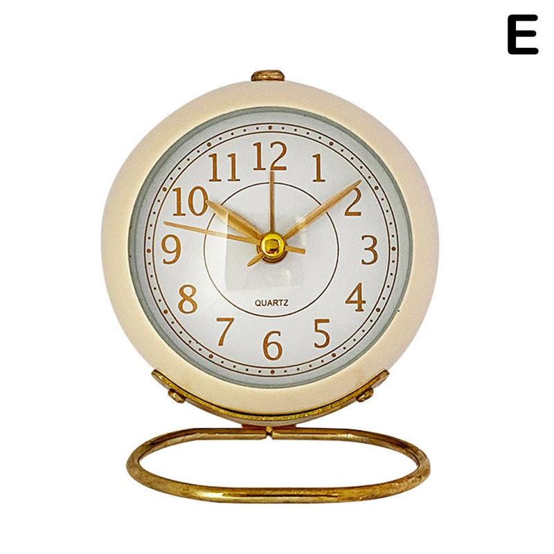 Alarm Clock Vintage Desk Clock Silent Pointer Bedroom Loud Desk Ornaments Bedside Clock Clocks Decor Home Clock Al V9m9