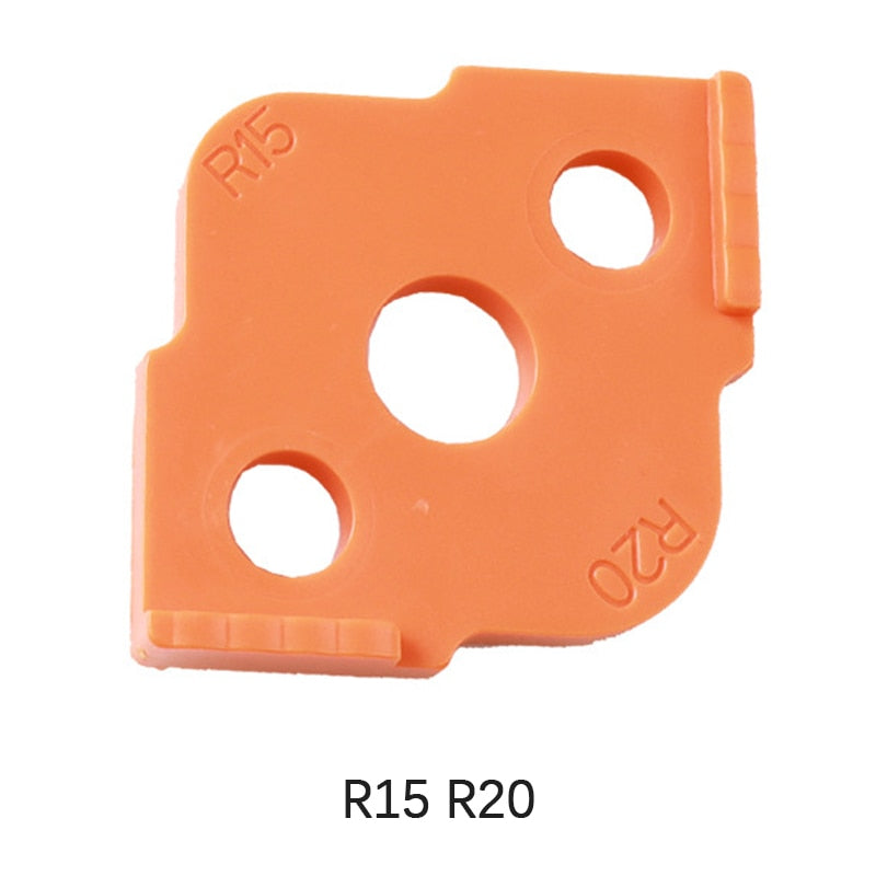 Woodworking Router Corner Radius Templates Jig R5 to R40 Routing Curved Corners Milling Circular Radian High Hardness ABS Tool