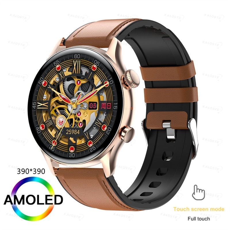 2022 NFC Smartwatch Women AMOLED HD Screen Always Display The Time Bluetooth Call IP68 Waterproof Smart Watch For Samsung Huawei