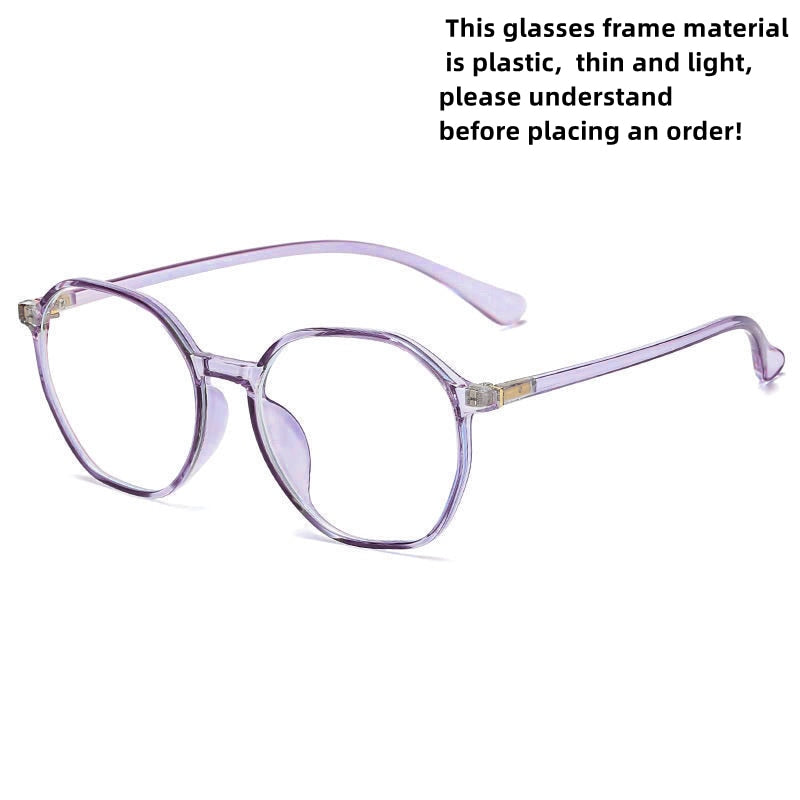 Fashion Transparent Reading Glasses Female Middle-aged and Elderly High-definition Anti-blue Light Glasses for The Elderly