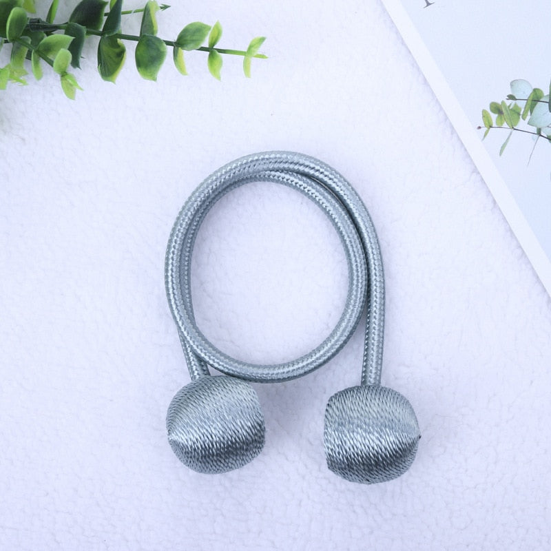 Magnetic Ball Curtain Tiebacks Tie Rope Accessory Rods Accessoires Backs Holdbacks Buckle Clips Hook Holder Home Decor