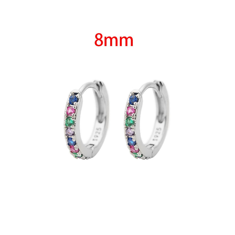 Stainless Steel 1 Pair Minimalist Huggie Hoop Earrings For Women Gold Color Tiny Round Circle 6/8/10mm Punk Unisex Rock Earring