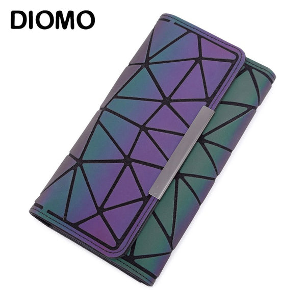 DIOMO 2022 Trend Money Clip Female Trifold Wallet Slim Thin Women Purses Long Clutch Wallets Money Bag