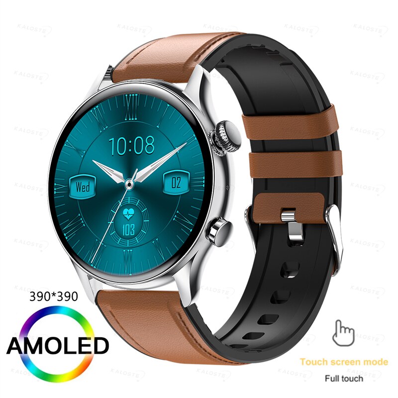 2022 NFC Smartwatch Women AMOLED HD Screen Always Display The Time Bluetooth Call IP68 Waterproof Smart Watch For Samsung Huawei