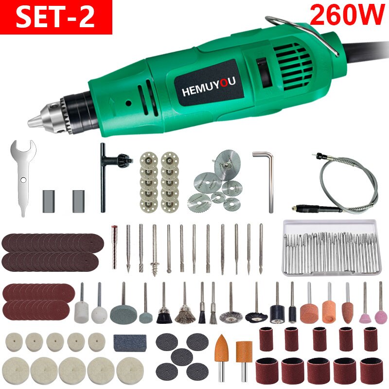 High-Power Engraver Electric Drill Engraving Rotary Tool 260W/480W Machine With Flexible Shaft 6-Position Variable Speed