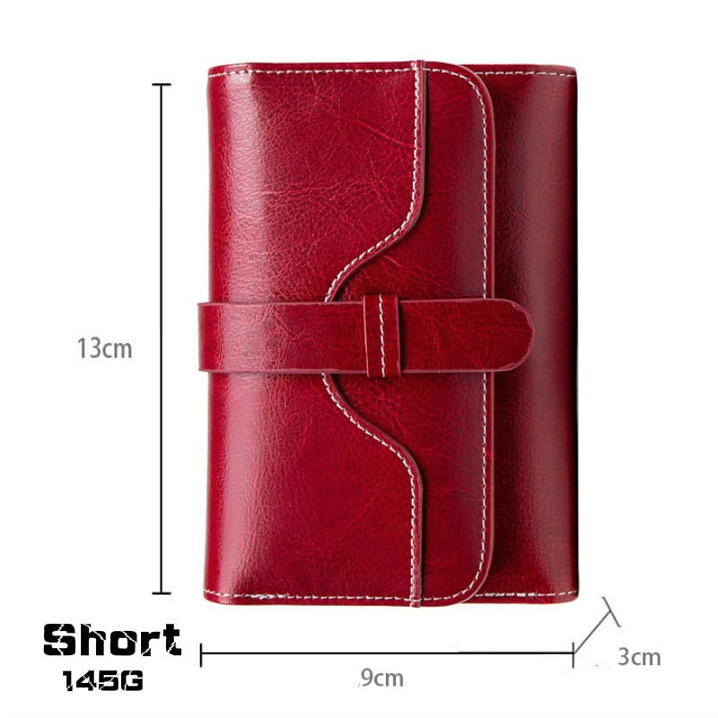 Woman Wallet Genuine Leather Wallets for Women Fashion Luxury  High Quality RFID Card Holder Purse  Female Clutch Bag