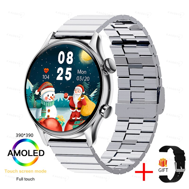 2022 NFC Smartwatch Women AMOLED HD Screen Always Display The Time Bluetooth Call IP68 Waterproof Smart Watch For Samsung Huawei