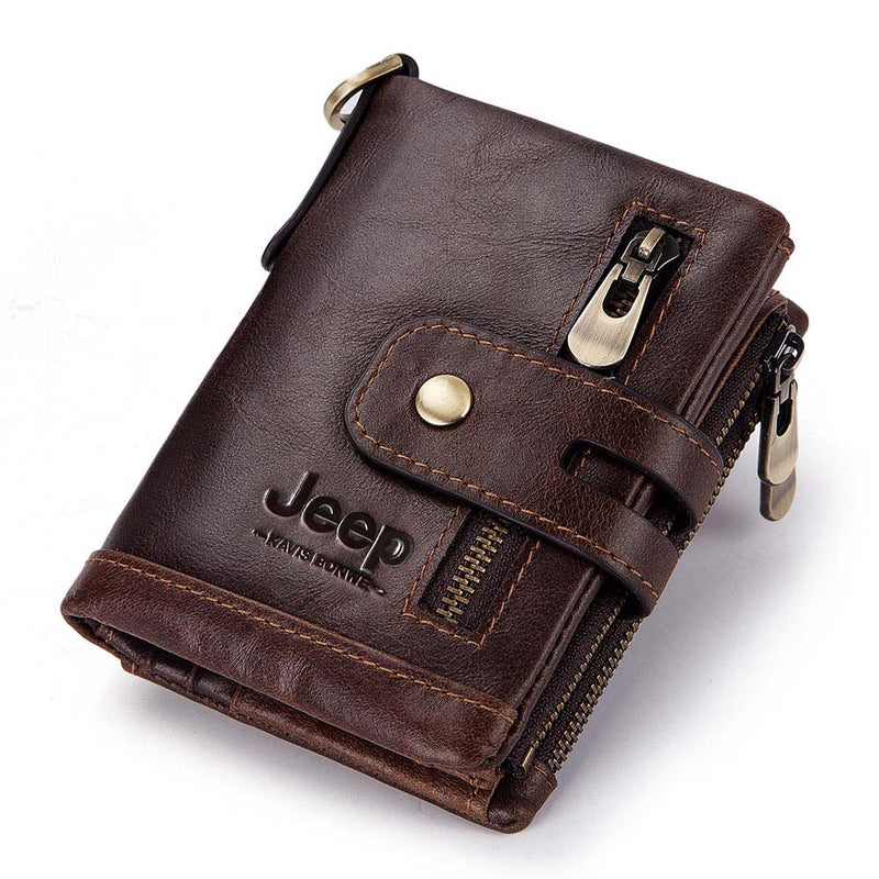 Cowhide Genuine Leather Men Wallet Coin Purse Small Mini Card Holder Vintage PORTFOLIO Portomonee Hasp Male pockect