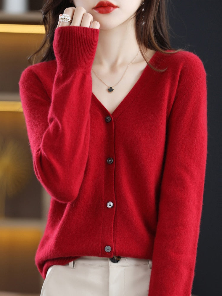 Knitted Cardigan Women&