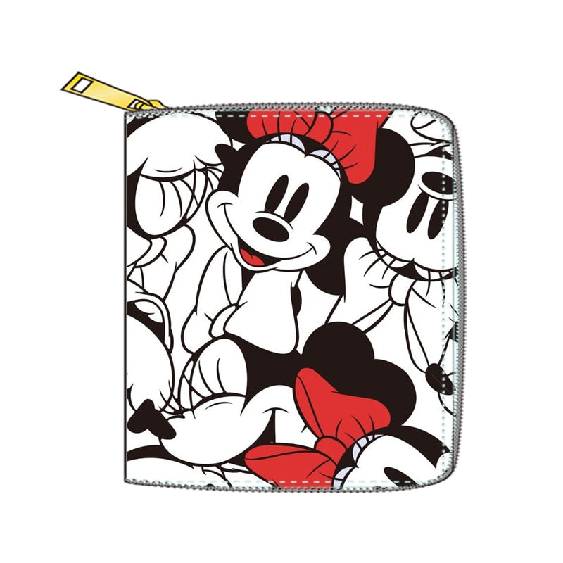 2022 New Mickey Mouse Wallet for Women Disney Cartoon Anime  Purses and Handbags Zipper Mini Coin Purse Girl&