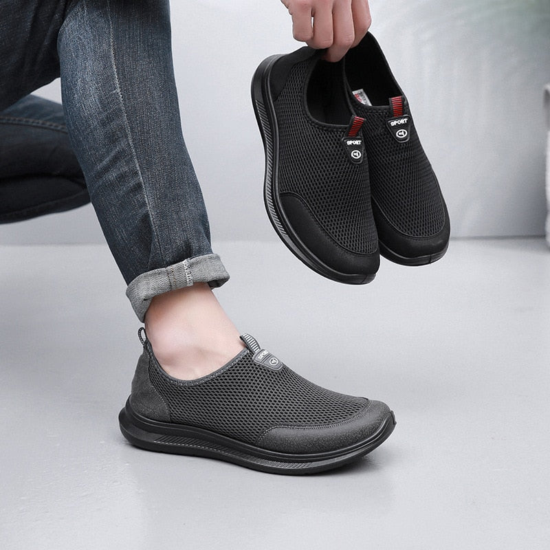 Breathable Men Loafers Slip-on Mens Driving Shoes Summer Causal Shoes New Men&