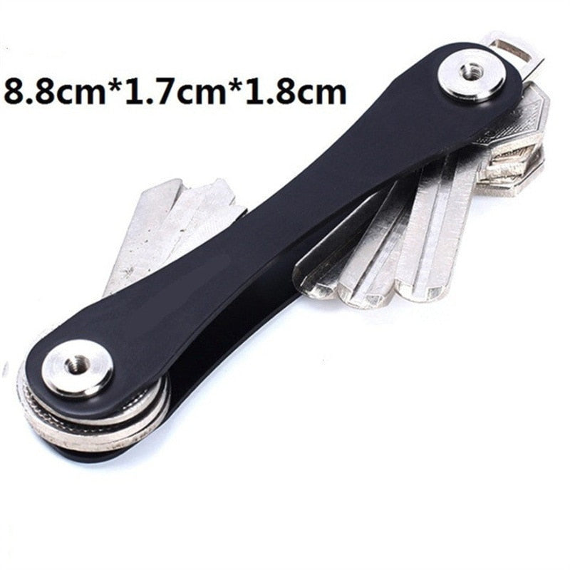 Smart Key Chain Mini Keychain Compact Metal Decorative key Clip Aluminum Organizer Outdoor Keys Holder Clip Home Storage