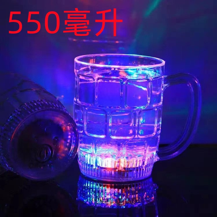 400ml Led Luminous Mug Color Changing Beer Mugs Water Sensor Light-emitting Cup for Neon Party Glow Drinkware Birthday Gift