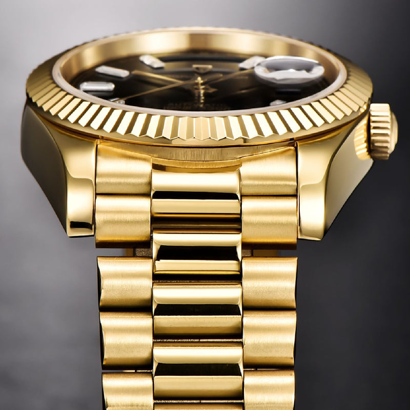 PAGANI DESIGN DD36 Gold Luxury Automatic Mechanical Watch For Men ST16 100M Waterproof 2022 New AR sapphire glass Men&
