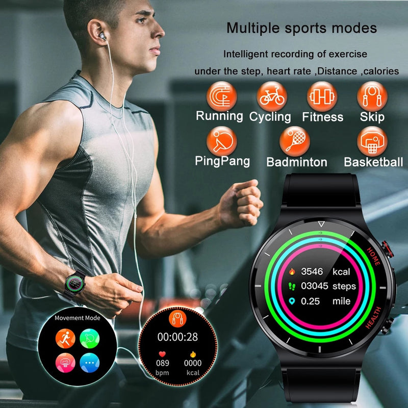 2022 New ECG+PPG Smart Watch Men Sangao Laser Health Heart Rate Blood Pressure Fitness Sports Watches IP68 Waterproof Smartwatch