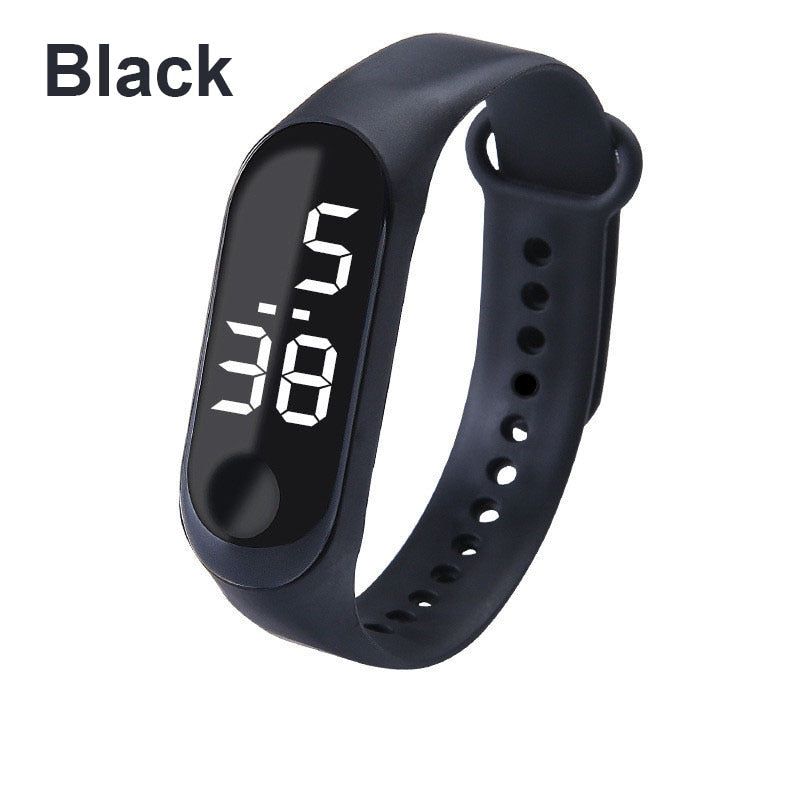 M3 Kids Digital Watches Adjustable Silicone Strap Waterproof Children's Watch Boys Sports Wrist Electronic Smart Watch For Kids