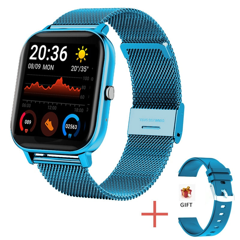 2022 New Smart Watch Women Men Full Touch Dial Call Fitness Tracker IP67 Waterproof Bluetooth Answer Call Smartwatch Woman+Box