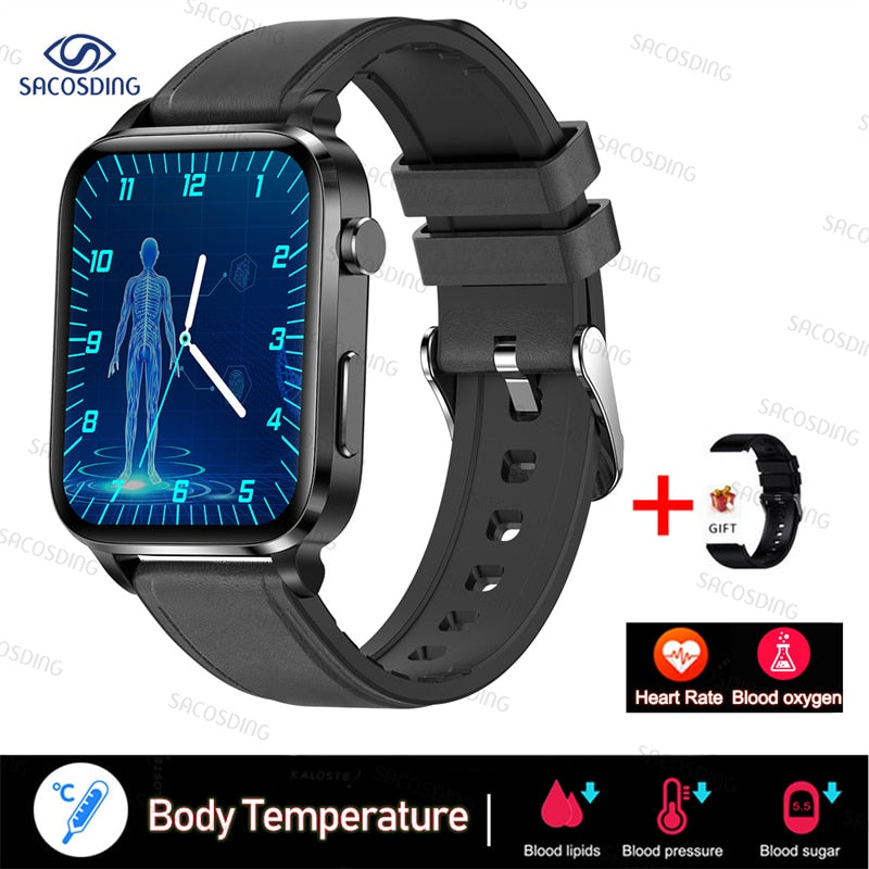 Smart Watch Men Laser Treatment Three High ECG PPG Heart Rate Blood Pressure Health Tracker Smart Watch For Huawei Xiaomi+Gift