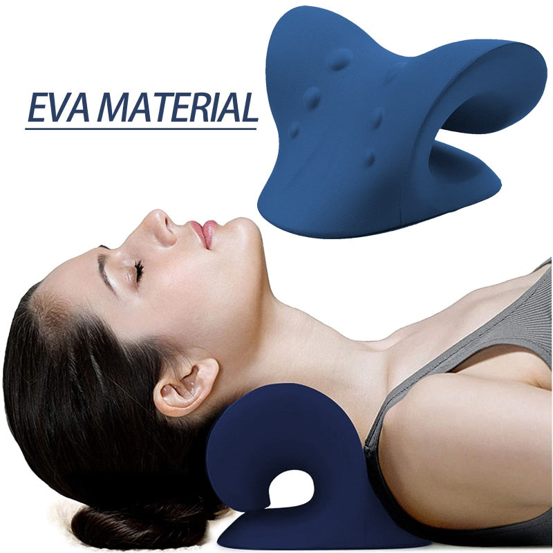 Cervical Spine Stretch Gravity Muscle Relaxation Traction Neck Stretcher Shoulder Massage Pillow Relieve Pain Spine Correction