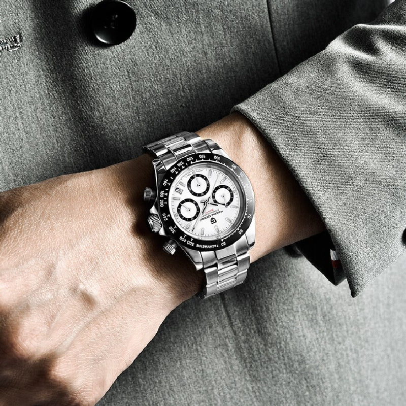 2021 New PAGANI DESIGN  Chronograph Luxury Quartz Wrist Watch For Men Auto Date 100M Waterproof JAPAN VK63 Reloj Hombre
