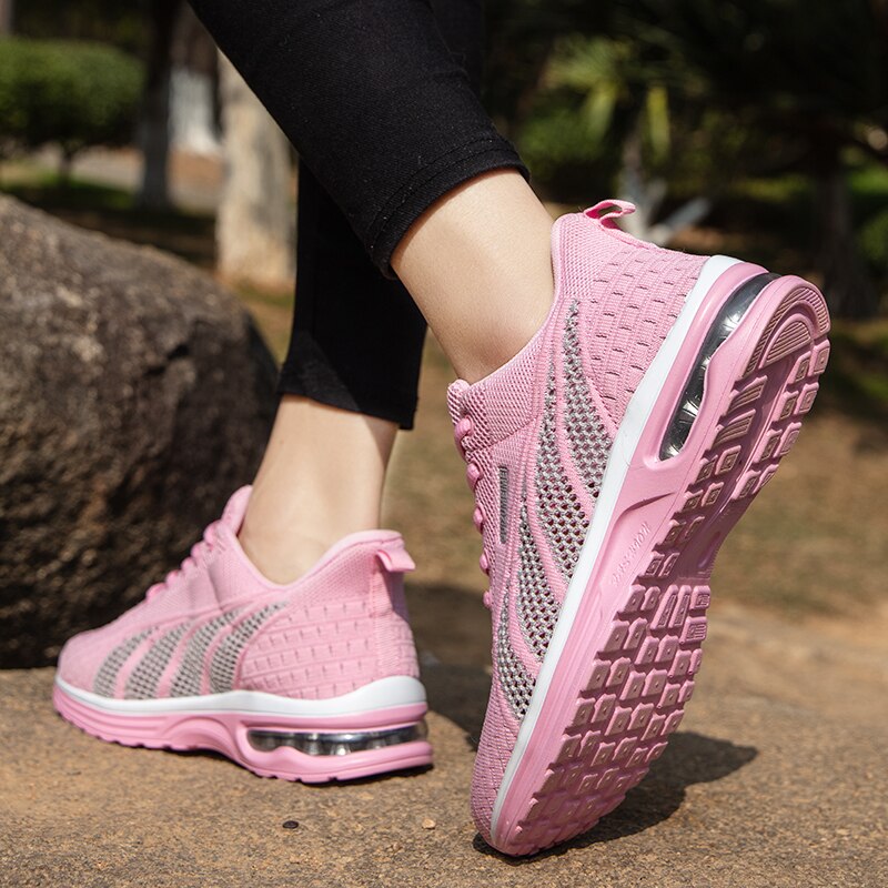 New Running Shoes Ladies Breathable Sneakers Summer Light Mesh Air Cushion Women&