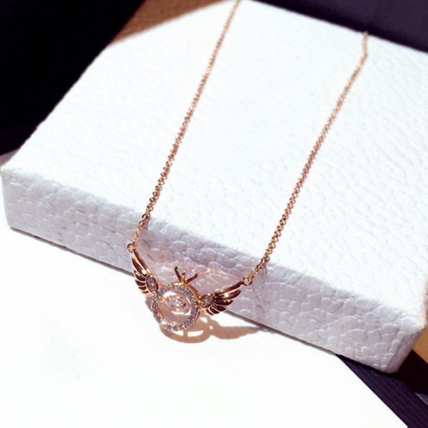 Fashion Cherry Blossoms Flower Necklace For Women Romantic Crystal Zircon Butterfly Flowers Pearl Shell Necklace Wedding Jewelry