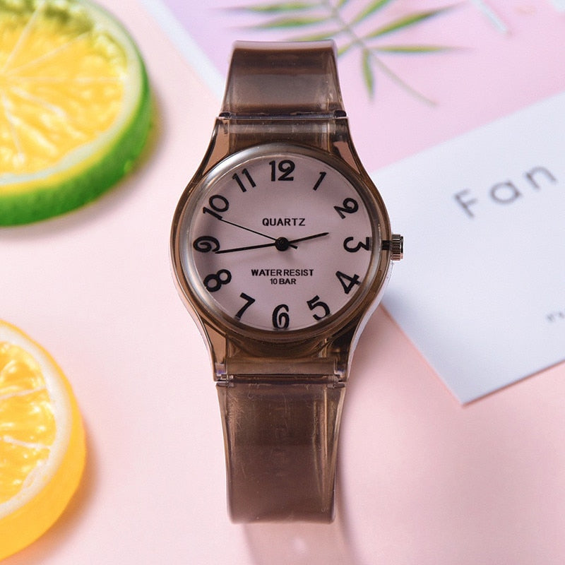 2021 New simple silicone Brand WOKAI Casual Quartz Watch Women Crystal Silicone Watches Relogio Feminino Wrist Watch Hot sale