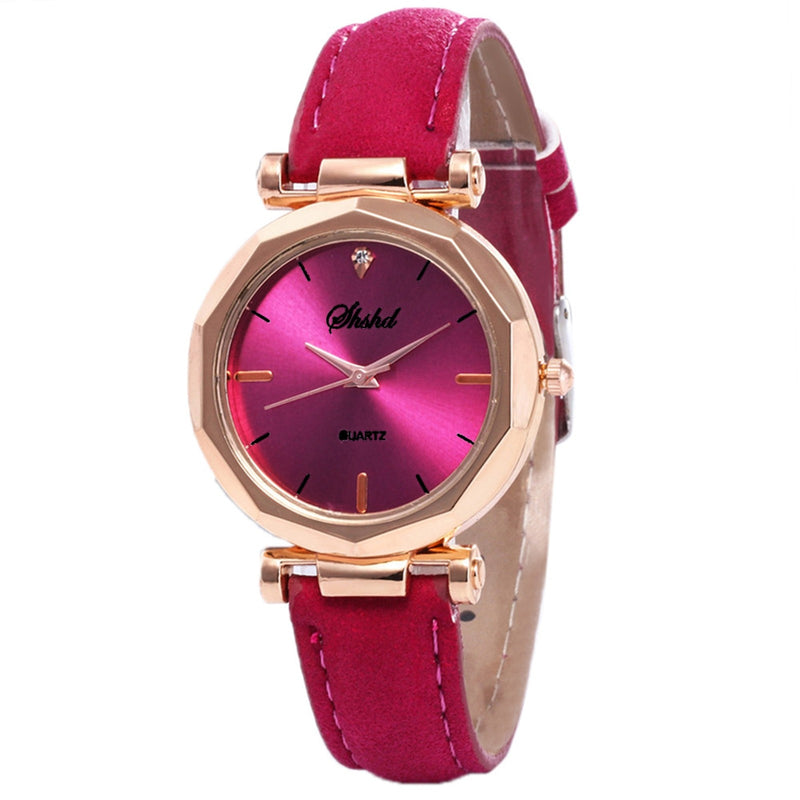 Good Quality Young Girls Luxury Quartz Watch For Womens Fashion Watch With For Leather Belt Montre Femme Strass Dropshipping