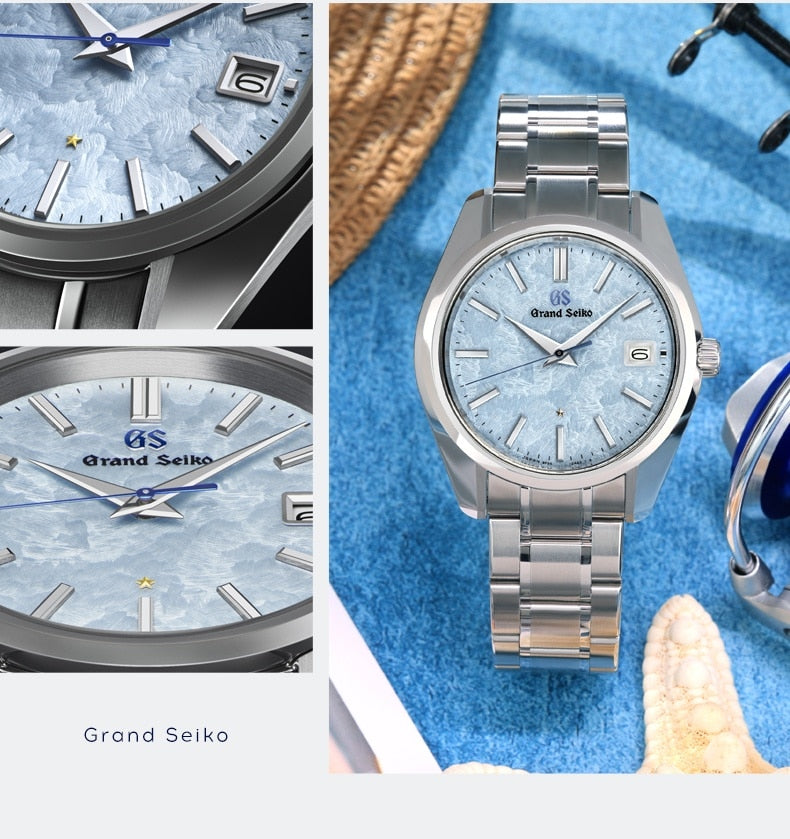 GrandSeiko [New product] GrandSeiko crown blue lion Grand Seiko gs limited edition quartz back transparent watch male SBGP017G