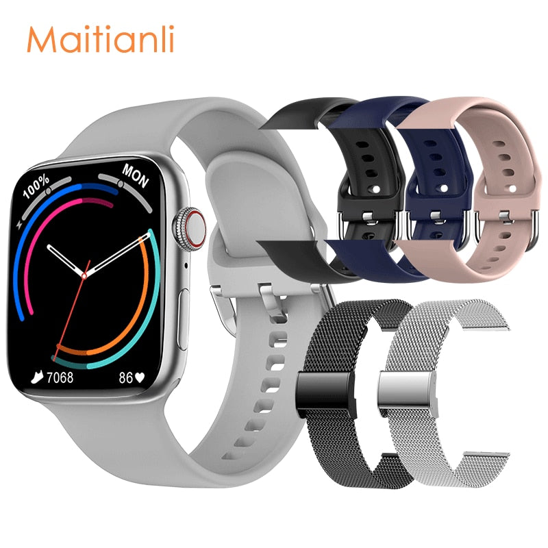 2022 Men Women Smart Watch NFC Door Access Unlock Smartwatch Bluetooth Call Fitness Bracelet Custom Watch Face Wireless Charging