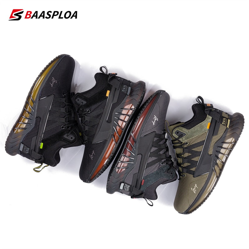 Baasploa Winter Shoe For Men Warm Walking Shoes Waterproof Fashion Plush Shoes Male Comfortable Casual Sneaker 2022 New