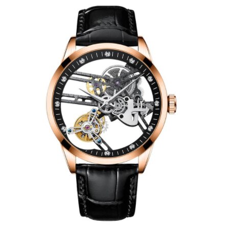 AESOP Hollow Diamond Tourbillon Watch Automatic Watches Special Hollow Mechanical Luxury Watches Steel Strap 2021