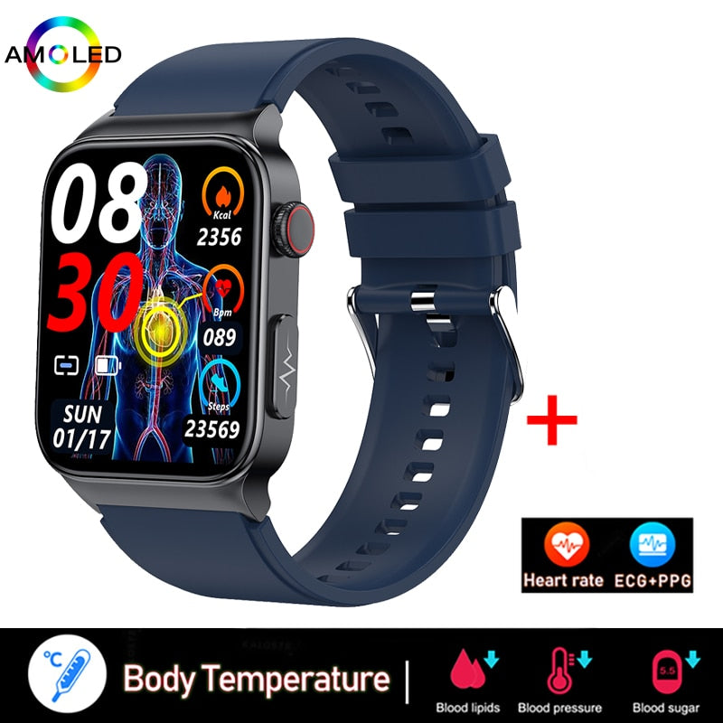 New ECG+PPG Smart Watch Men Laser Treatment Of Hypertension Hyperglycemia Hyperlipidemia Heart Rate Healthy Sport Men Smartwatch