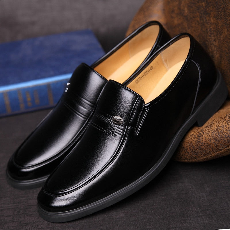 Leather Men Formal Shoes Luxury Brand 2022 Men&