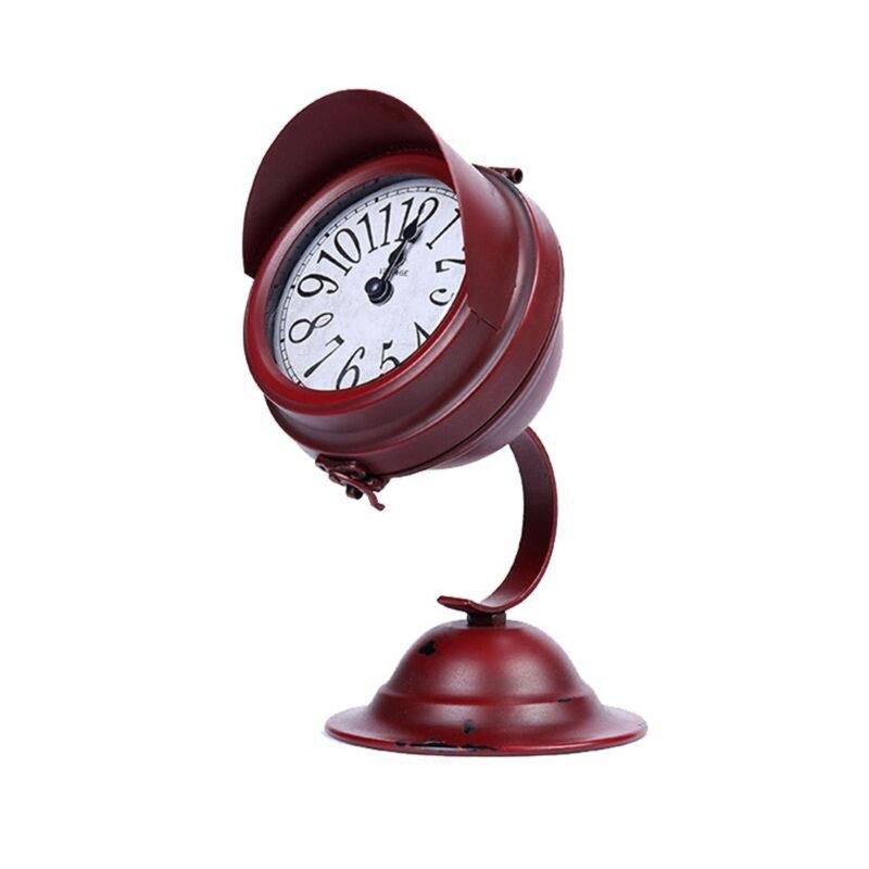 Retro Table Clock Desktop Digital Clock Decorative Crafts Gift Accessory for Children Boy Girl Present Accessory